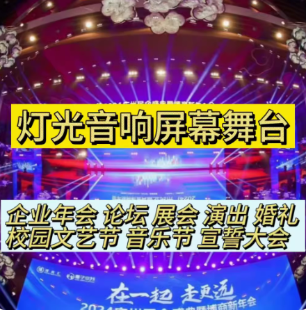 会议舞美演出活动 租灯光 租线阵音响屏幕出租